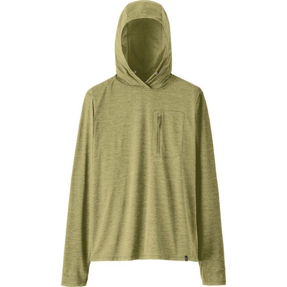 Patagonia Capilene Cool Sun Hoodie L Green Lightweight Performance ShirtBrand.